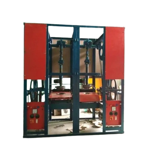 Fully Automatic Double Die Paper Plate Machine - Color: Red & Black