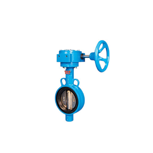 GGG50 Butterfly Valve - Cast Iron DN700 Size Blue Color | High Pressure Pneumatic Actuator Lug Type for Industrial Use