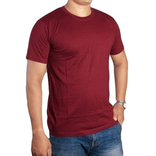Cotton T-Shirt - Regular Fit, Maroon Color, Available in Multiple Sizes L to XXL | Breathable, Lightweight, Quick Dry, Fade and Wrinkle Resistant
