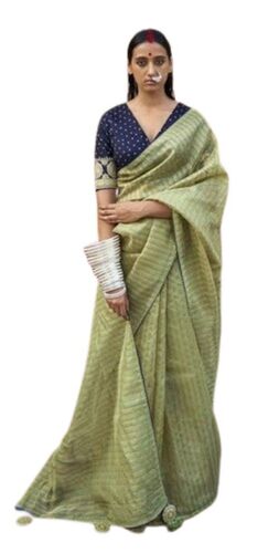 Silk Ladies Saree - Color: Green