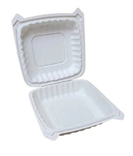 400G Sugarcane Bagasse Clamshell Container - Application: Food Packaging