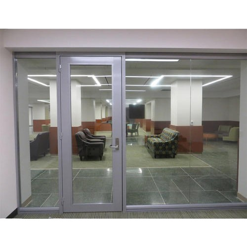 Aluminum Office Door - Open Style: Sliding