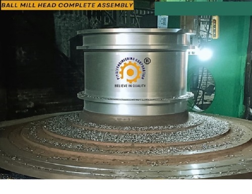 Clinker Grinding Unit End Cover Trunnion Head-Ball - Capacity: 100 Tpd