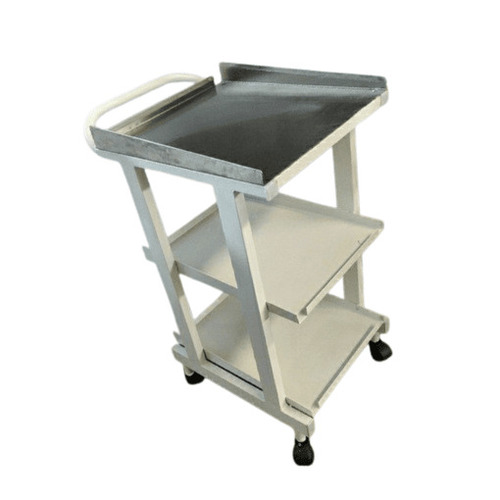 Ecg Machine Trolley - Color: White