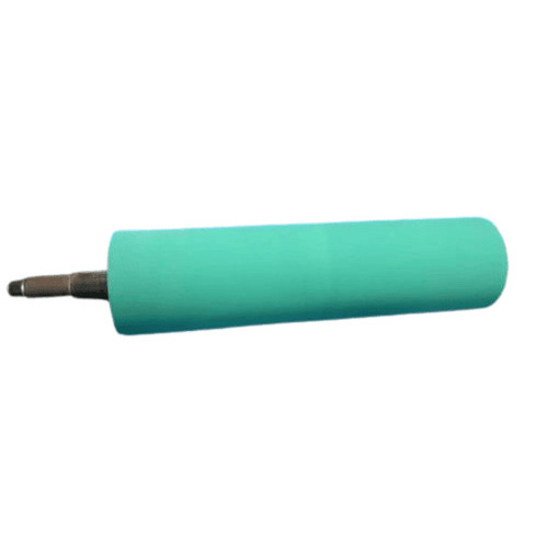 Rubber Rollers - Machine Made Rubber Standard Size Green Color | Portable Solid Round Shape Easy to Install Higher Strength
