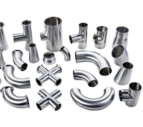 Sanitary Pipe Fittings  - Color: Siler