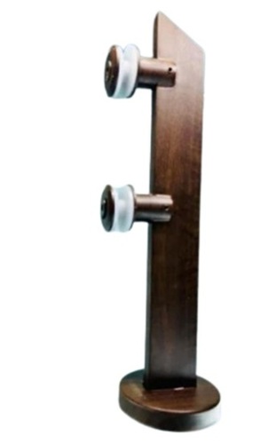 Steel Wooden Finish F Braket - Color: Red