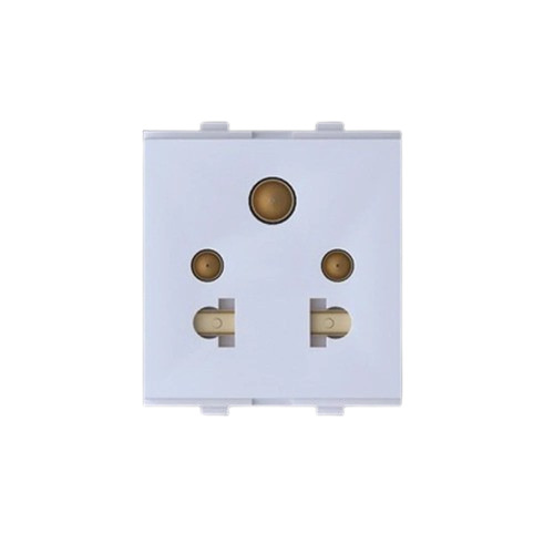 White Electrical Switches - PVC Material, Standard Size, White Color | Electric Powered, Very Good Quality, Durable with 5-Year Mechanical Life