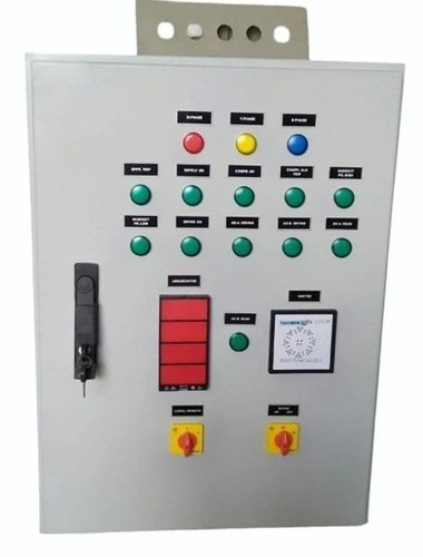 Control Panel - Mild Steel, Digital Display, 600A Current Rating, 50Hz, Single Phase | Grey, Electro Zinc Plated Finish