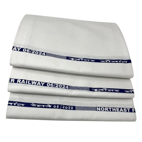 Cotton Bed Sheet - 100% Cotton, Full Size, White Color, Lightweight & Breathable, Washable, Coiled Yarn, Plain Pattern, Woven Technics