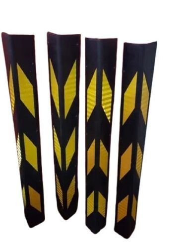 L Shape Rubber Corner Guard - Durable Rubber, L-Shaped Design, Black/Red Color | High Flexibility, Scratch Protection, Weatherproof, Non-Slip Surface, Easy Installation, Shock Absorption