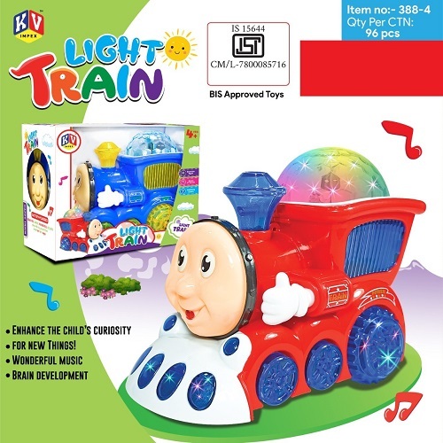 388 4 Bump And Go Cute Train With Projection Function Light And Music Effect - Age Group: 5-7 Yrs