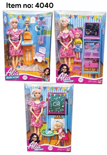 4040 11 Inches Alia Doll Available In 3 Teacher Doll 2 Teacher and 1 Baby Sitter