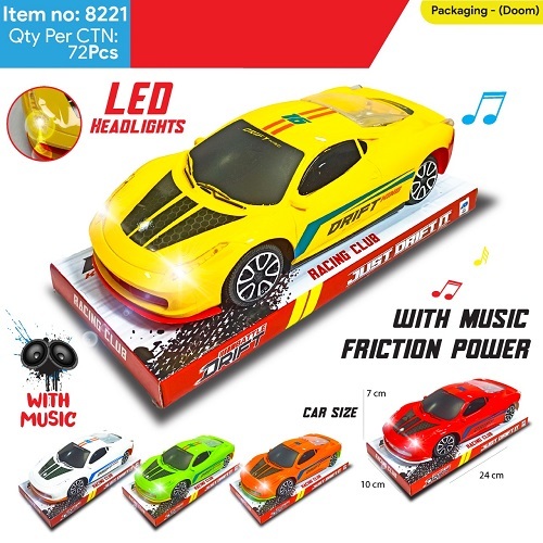 8221 Friction Car with Light and Music