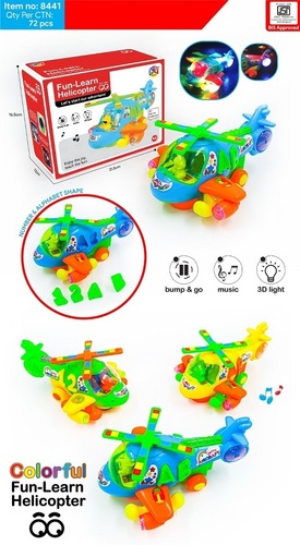 8441 Bump and Go Colorful Helicopter