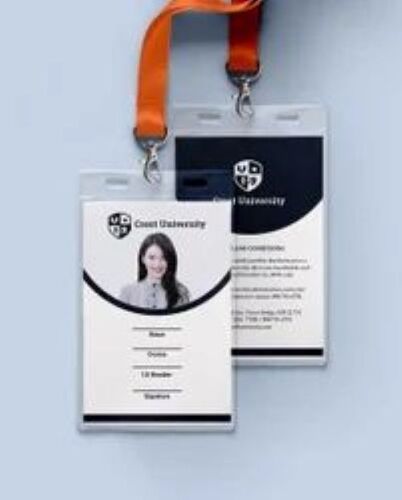 College Id Card - Plastic Material, Compact Size, Multicolor Design | Durable, Personalized Design, Clear Photo, Barcode Integration, Magnetic Stripe, Secure Access