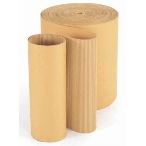 Paper Roll - 2 Ply Brown Corrugated Paper | Fine Finish Ideal for Packaging
