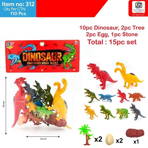 10 Pc Dinosaurs Toys