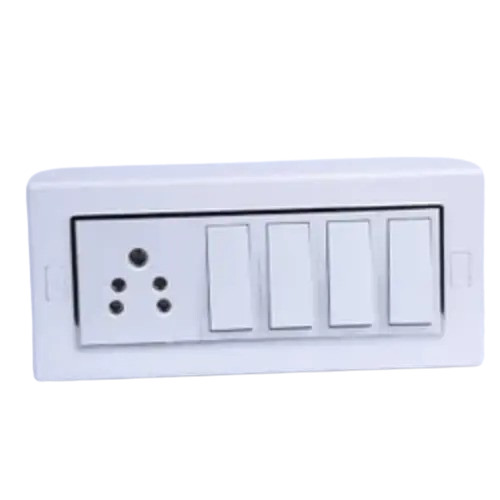 Electrical Switch Board - Electric Power Source, White Color, 1 Year Warranty | Durable Design, Perfect Finishing for Industrial Applications