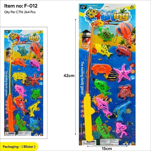 F12 Fishing Game 12 Pcs Fish 1 Fishing Rope