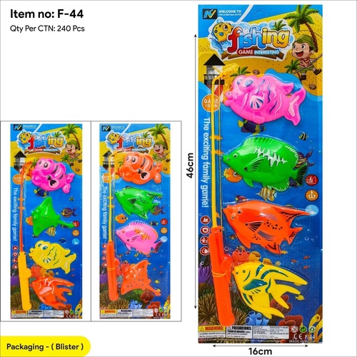 F44 Fishing Game 4 Pcs Big Fish 1 Fishing Rope