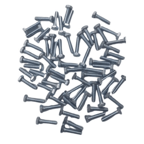 Hexagon Head Screws - Stainless Steel, Standard Size, Silver Coated Finish | High Strength, Rust and Water Resistance, Easy to Install