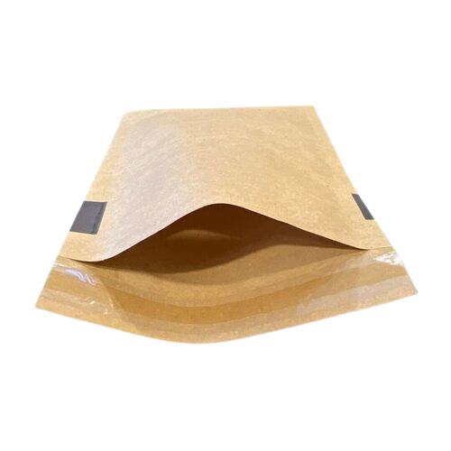 Packaging Pouches - Light Weight, Customized Size, Brown Color, Rectangle Shape - Attractive Design, Very Good Quality, New Condition