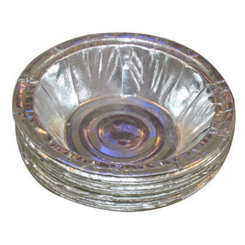 Silver Disposable Bowl - Paper Standard Size Silver Color - Durable Fine Finished Handmade for Parties & Events