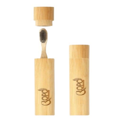 Brown Bamboo Toothbrush - Bristle Color: Multiple