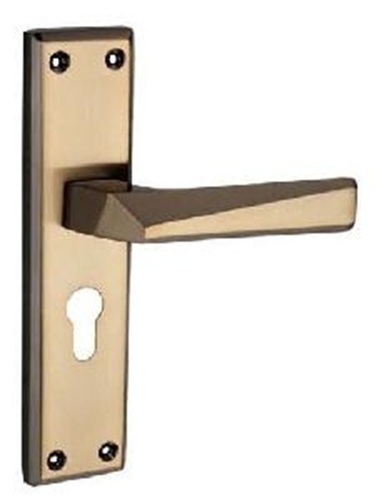 Golden Mortise Handle - Antique Finish, Golden Color | Door Fitting for Home and Hotel, Suitable for All Size Doors