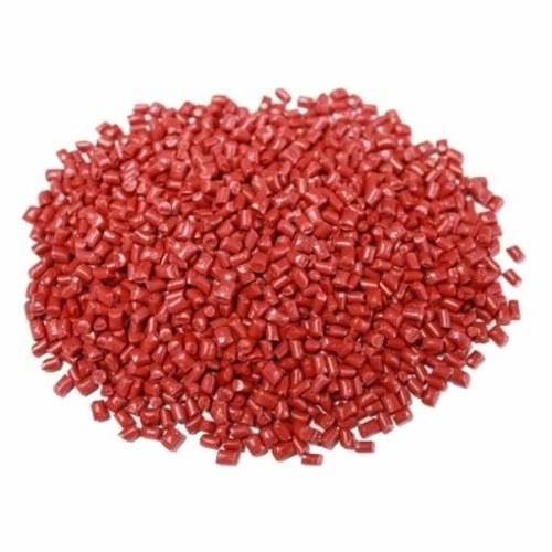 Red Plastic Granules - Color: Multi