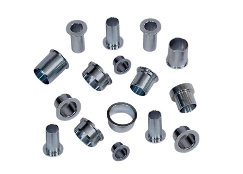 Round Turned Metal Bush - Mild Steel, Customized Size, Silver Polished Finish | Durable, Solid Hardness, Fine Finished for Industrial Use