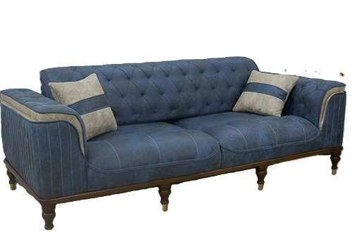 Vintage Design Wood Sofa Set - Artwork: Crafted