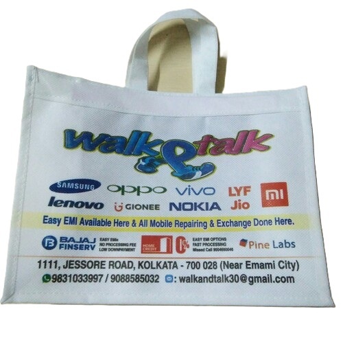 Mobile Phone Bag - Biodegradable Material, Customized Size and Color, Matte Finish | Loop Handle Design, Offset Printed Logo