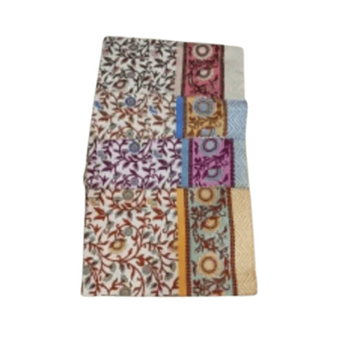 Printed Bedsheets - 100% Cotton, Full Size | Breathable, Fade & Wrinkle Resistant, Cashmere Filled, Applique Pattern, Includes 1 Bedsheet & 2 Pillow Covers