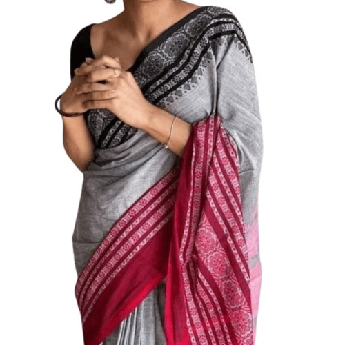 Khadi Sarees - 5.50 Meter Length, Multicolor Striped Pattern | Breathable, Lightweight, Skin-friendly, Quick Dry, Fade And Tear Resistant