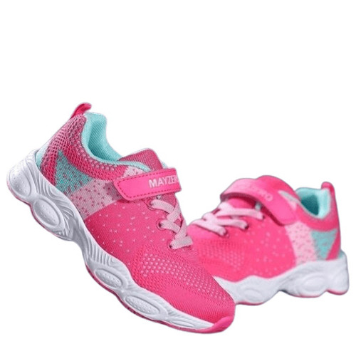 Kids Sport Shoes - Canvas Upper, Pink Color | Comfortable, Breathable, Washable, Slip-Resistant Daily Wear Footwear