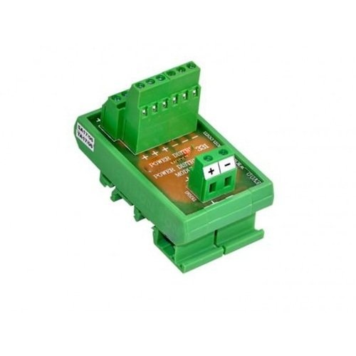 Power Distribution Module - Shavison AS331 100VDC / 230VAC 20A Input 5A per Channel Max 12 Channels Green | Industrial Use DIN Rail Mounted 0~55Â°C Operating Temp