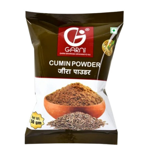 Cumin Powder Packaging Pouch - Plastic Material, Printed Design | Durable and Versatile Packaging Solution