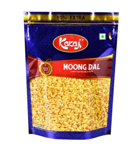 Moong Dal Namkeen Packaging Pouch - PET Material, 12x18 Inches Size, Printed Rotogravure Design | 3 Side Sealed for Optimal Freshness