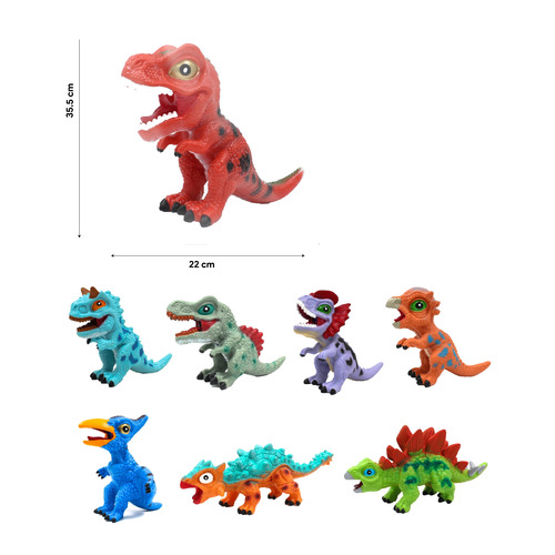 Cartoon Dinosaurs With BB Sound 8 Assorted Models