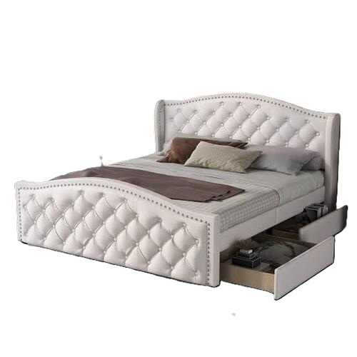 Double Bed  - Color: White