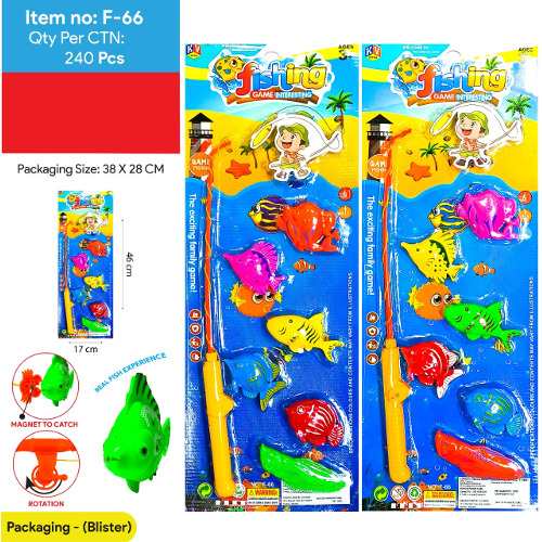 Fishing Game 6 Pcs Fish + 1 Fishing Rope