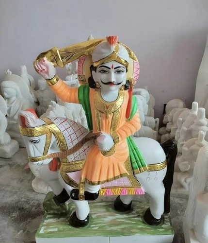 Marble Golu Devta Statue