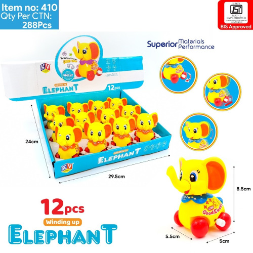 12 Pcs Cute Elephant Toys