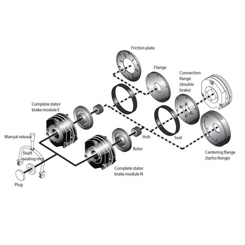 Intorq Bfk458 14N Electromagnetic Brake - Material: Cast Iron Or High-Grade Steel