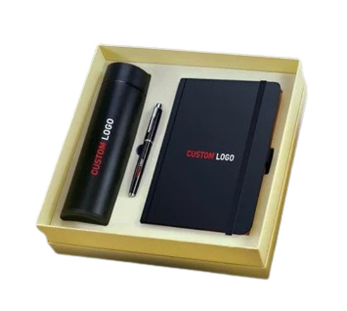 Corporate Gift Set - Durable Metal Customized Size Black Square Shape | Set of 3 Fine Finished Very Good Quality