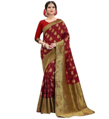 Banarasi Sarees - Color: Mehroon