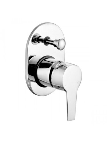 Single Lever Concealed Diverter - Color: White