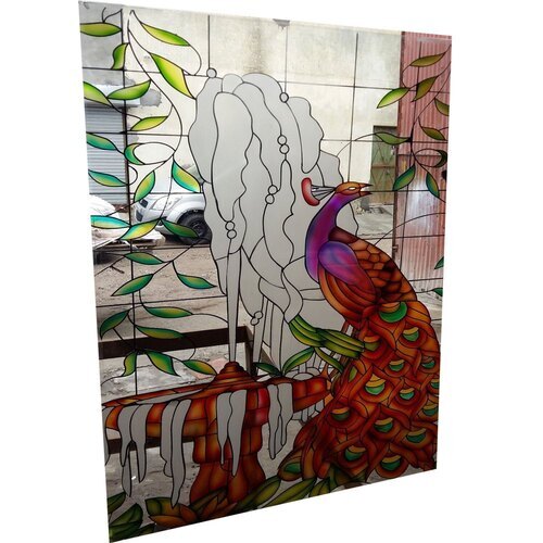 Antique Decorative Glass - Fabric Type: Canvas